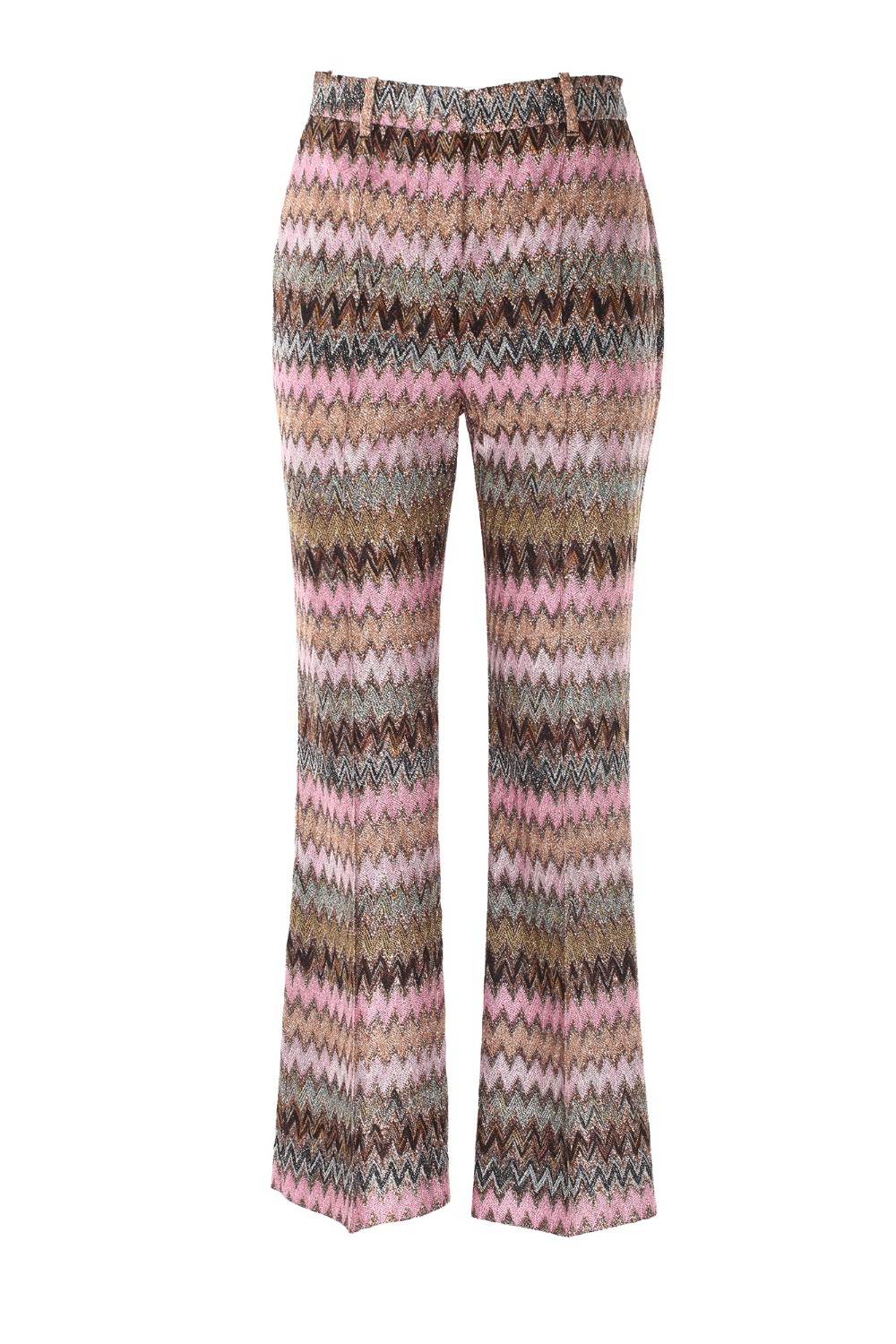 shop MISSONI  Pantalone: Missoni pantaloni dritti con motivo greca zig zag lamé.
Pantaloni svasati.
Elastico in vita.
Motivo greca zig zag.
Maglia di viscosa lamé.
Composizione: 71% viscosa, 22% fibra metalizzata, 7% poliammide.
Made in Italy.. DS24WI0G BR00YF-S415L number 1402951